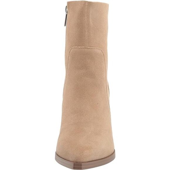 Steve Madden Calabria Suede Block Heel Ankle Boots Sand Tan Women's Size 10 M - Picture 3 of 12